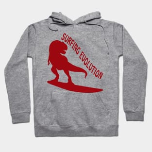 Surfing Evolution - Dinosaurs Born To Surf Hoodie